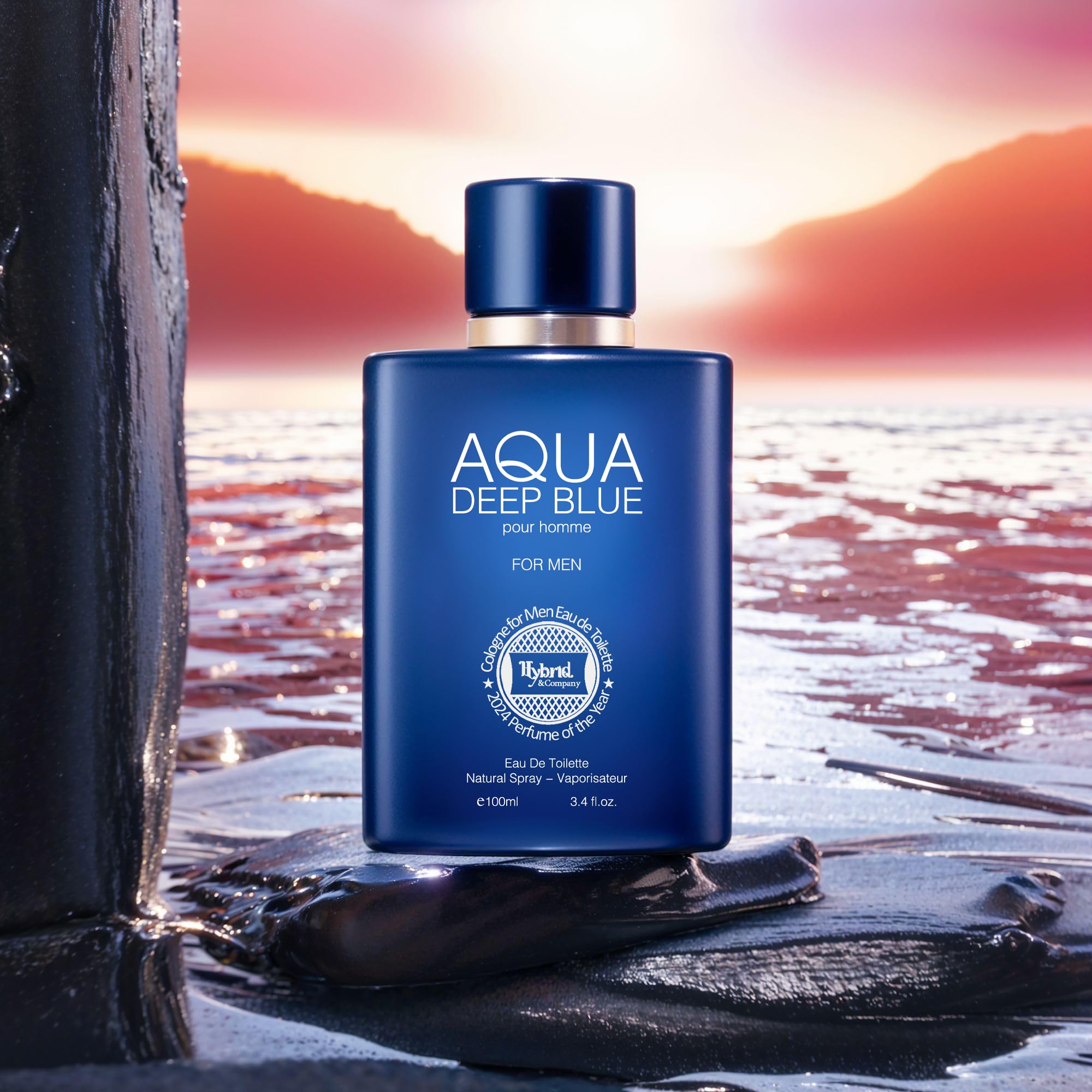 Amazon.com : Hybrid & Company Aqua Deep Blue Pour Homme For Men